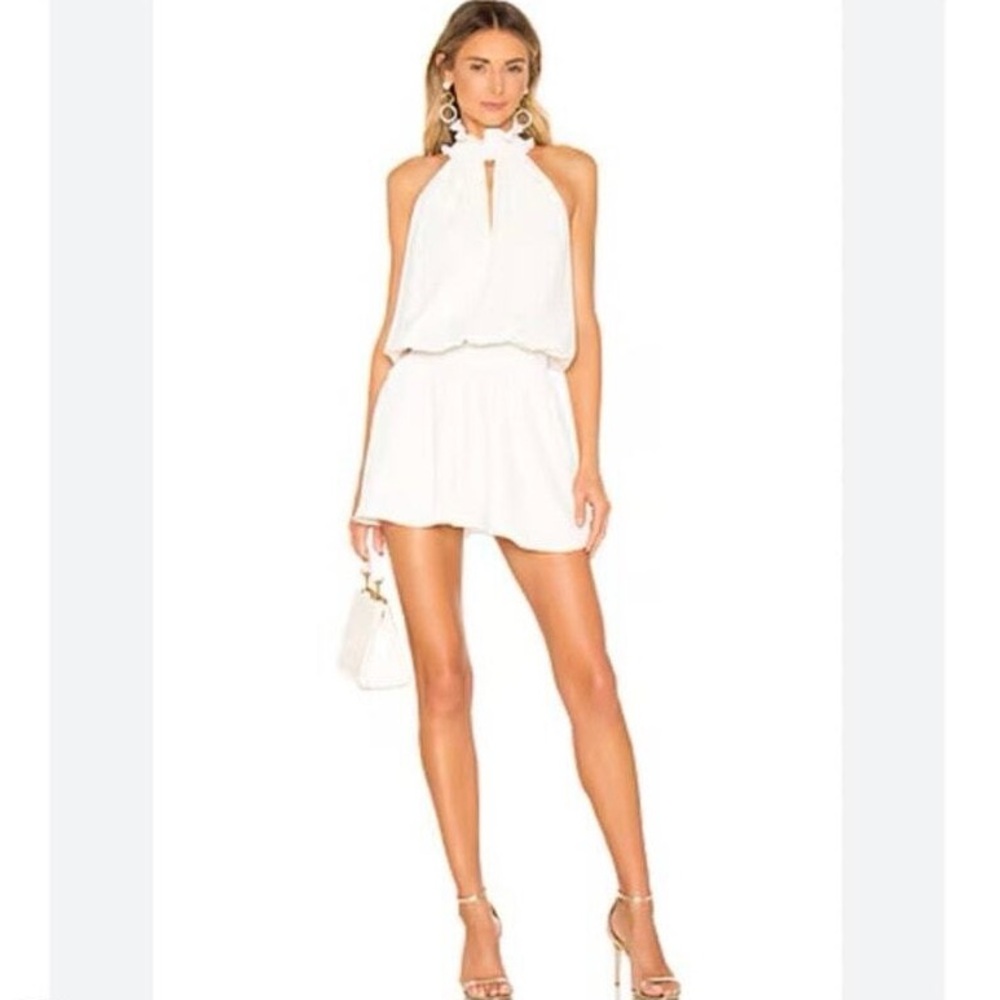 Amanda Uprichard New York Kimmie Mock Neck Sleeveless Dress Size Large
